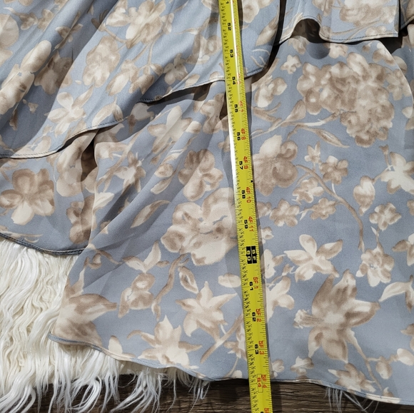 Ralph Lauren Floral Sleeveless Satin Gown Size 12 - Picture 10 of 11